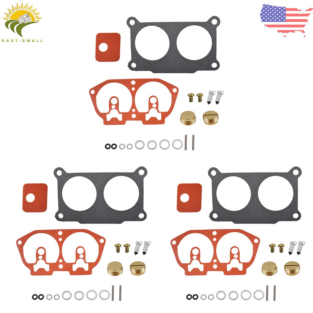 3Pcs Carburetor Rebuild Kit For Outboard V-6 For Yamaha 150 175 200 225 HP 86-95