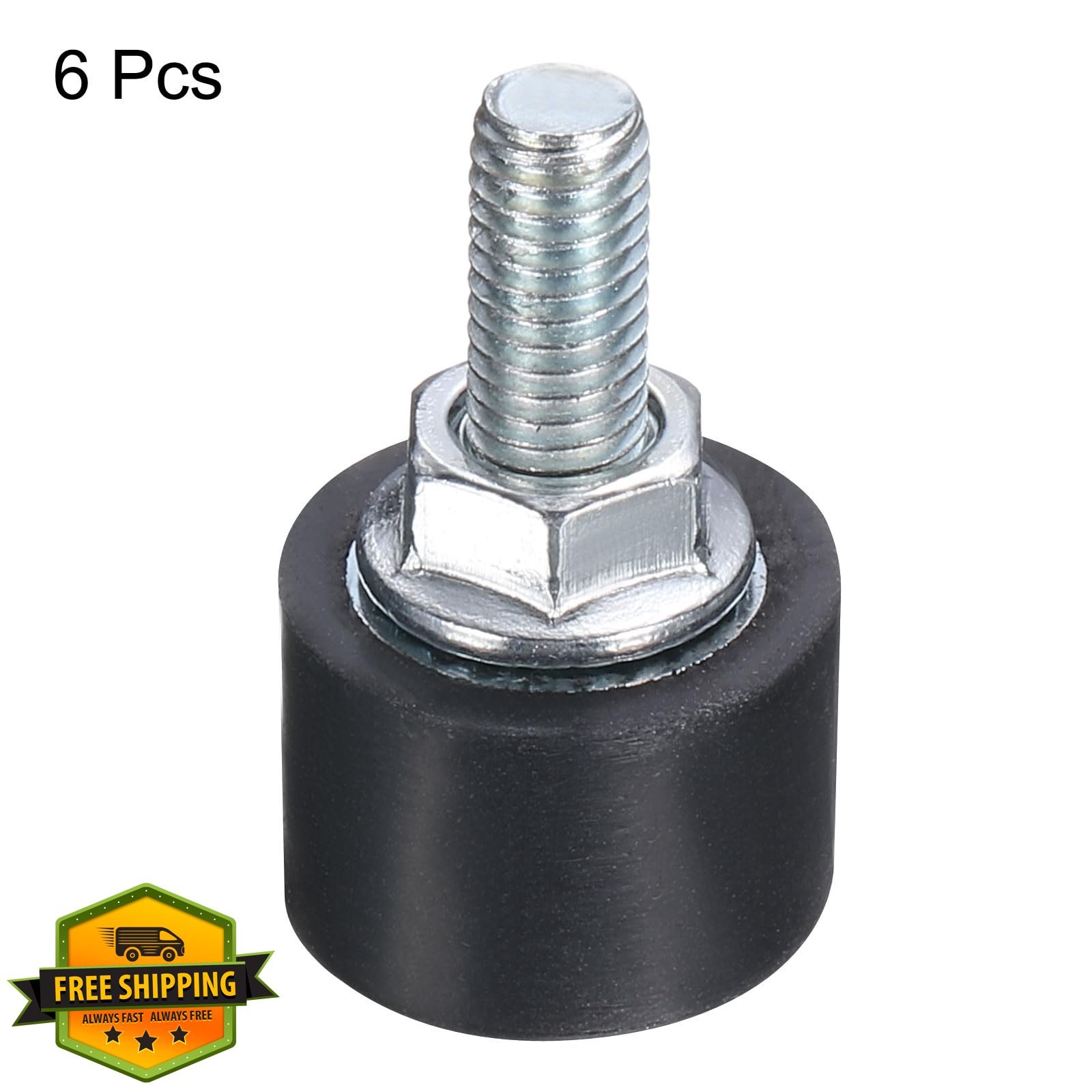 uxcell 6Pcs M5 Rubber Isolator Mounts Vibration Shock Absorbers