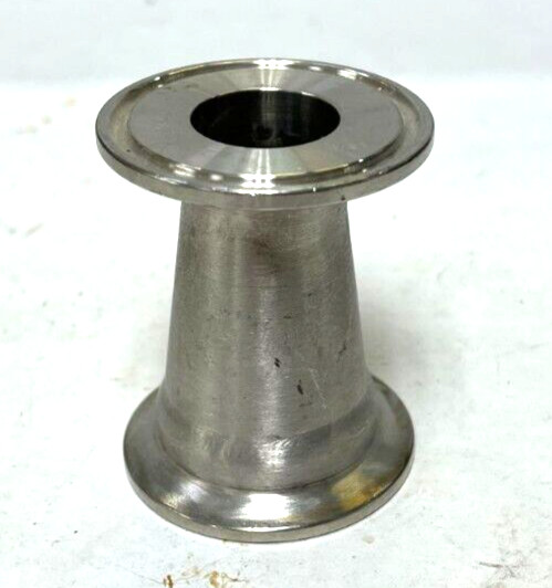 CLAMP CONCENTRIC REDUCER 1″ TO 1-1/2″ STAINLESS STEEL OAL 2-3/8″