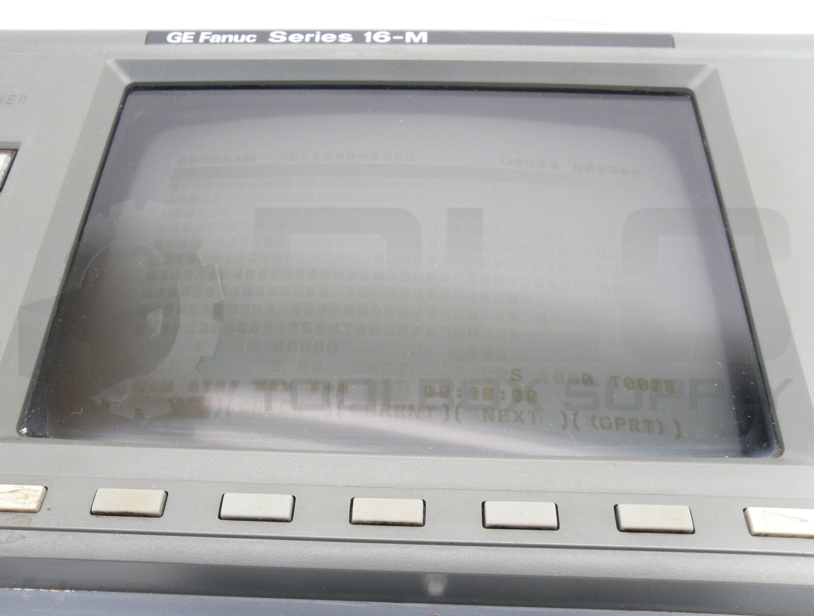 GE FANUC XA02B-0120-CE51#16M SERIES 16-M CONTROL PANEL W/ MONITOR *PARTS ONLY*