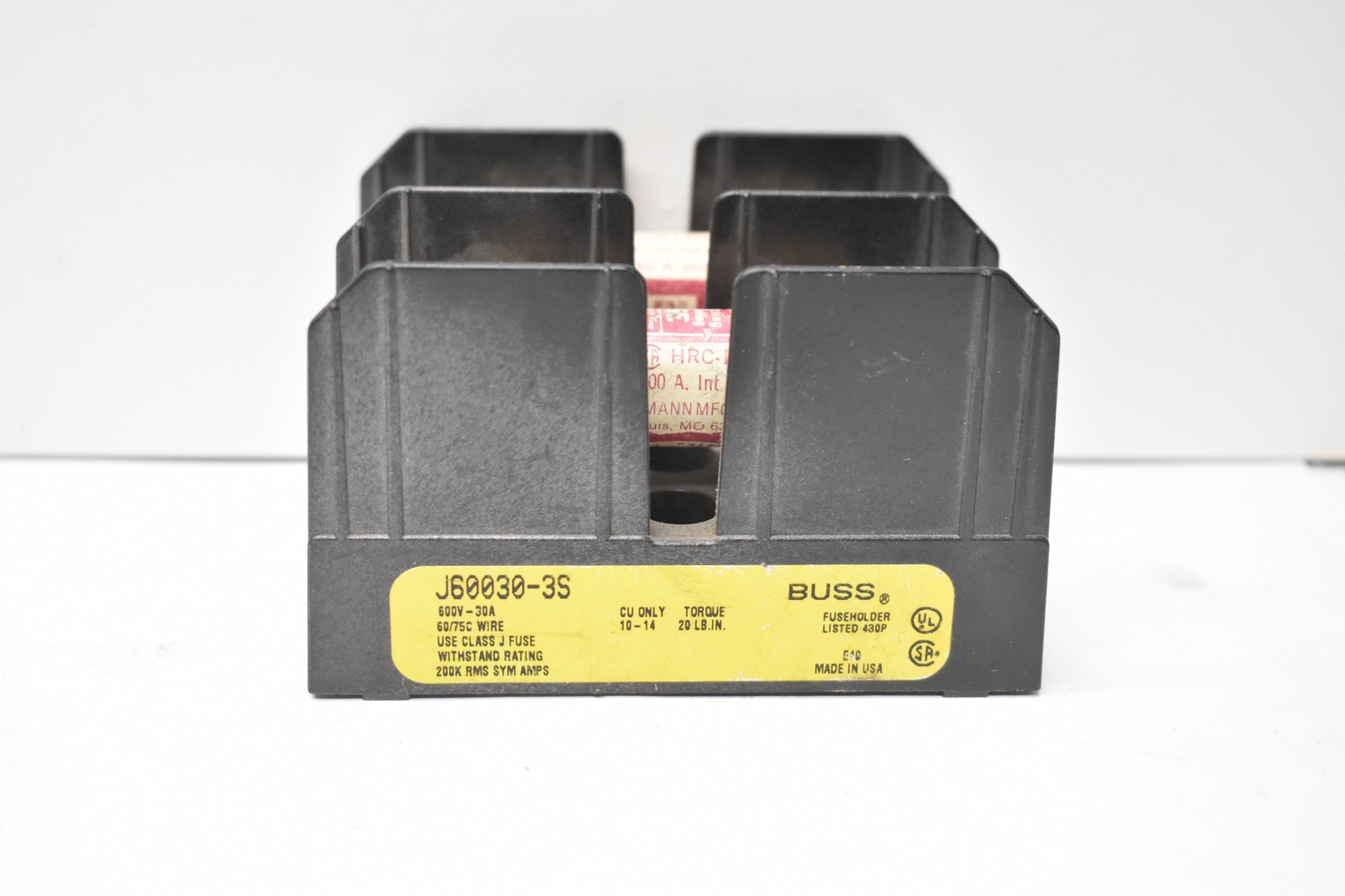 Bussmann Limitron JKS 20 Class J, Lot of 2 With Bussmann Fuseholder J60030-3S