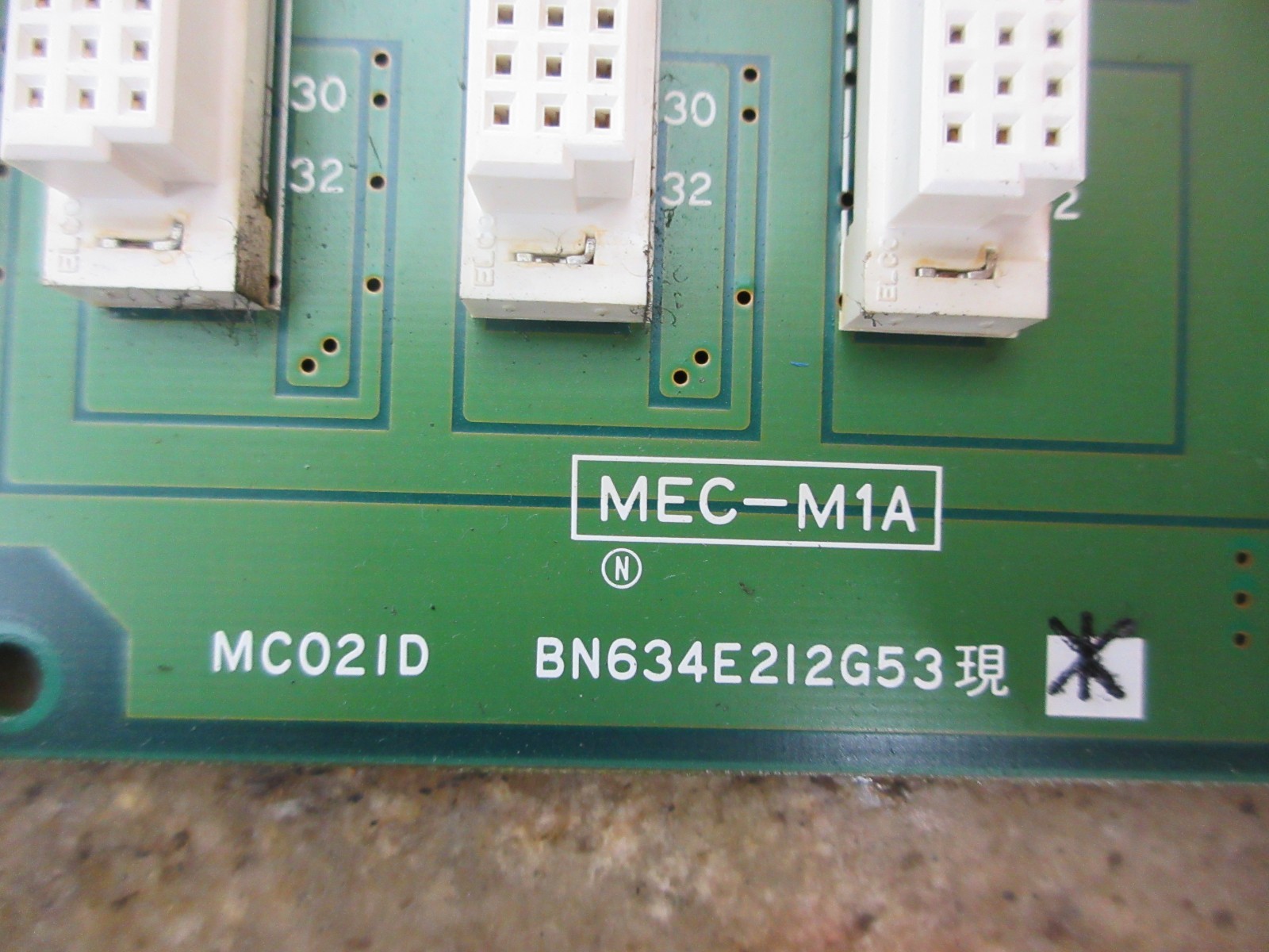 96 CITIZEN CINCOM E-32 CNC SWISS LATHE MITSUBISHI MC021D BN634E212G53 BOARD