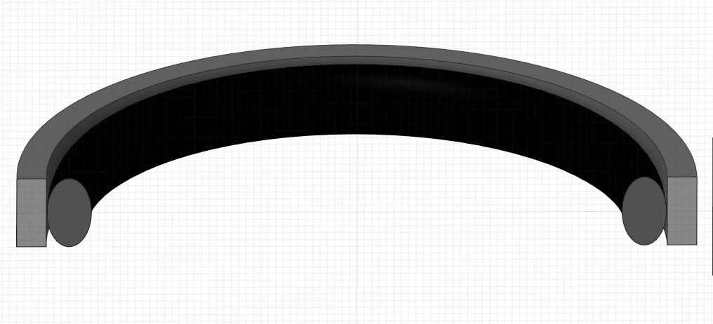 PS914-6500-375 – PS914 Piston Seal with an ID 5.740 X OD 6.500 X Height 0.375