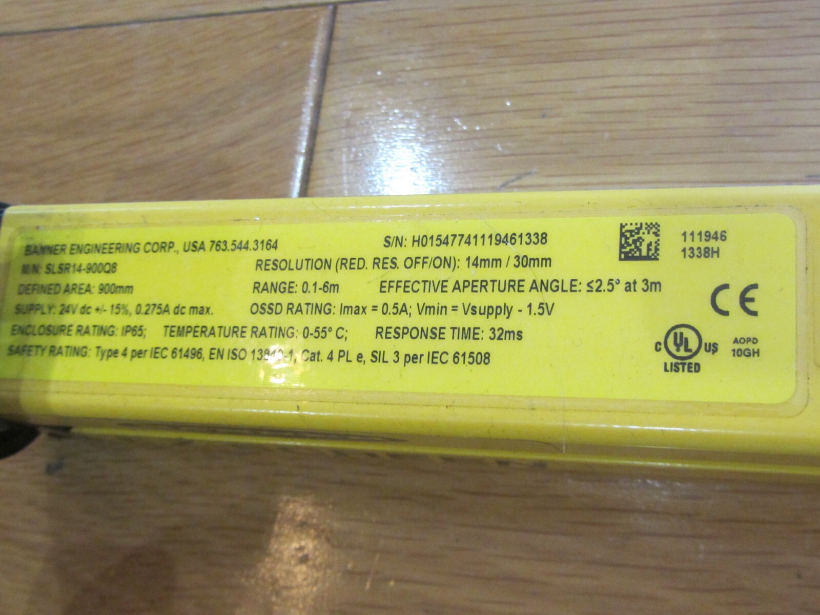 BANNER SLSE14-900Q8 EZ Screen Emitters (2)1 14MM RES. Range 0.1/6M TESTED! MINT!