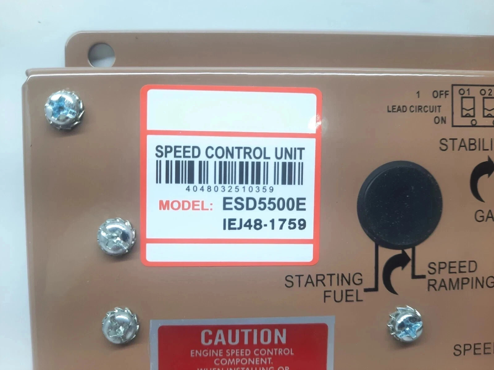 ESD5500E SPEED CONTROL UNIT