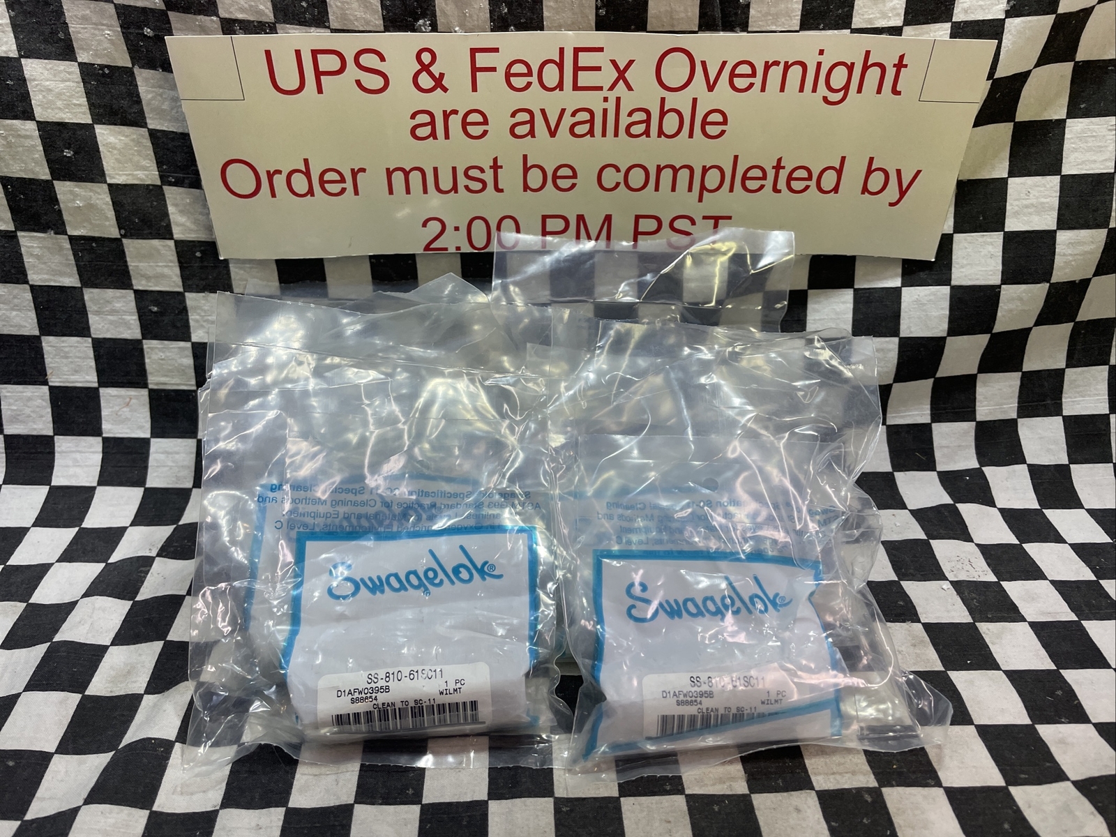 SWAGELOK SS-810-61SC11, Bulkhead Union 1/2″, LOT OF 6, SHPSAMEDAY#1178E8
