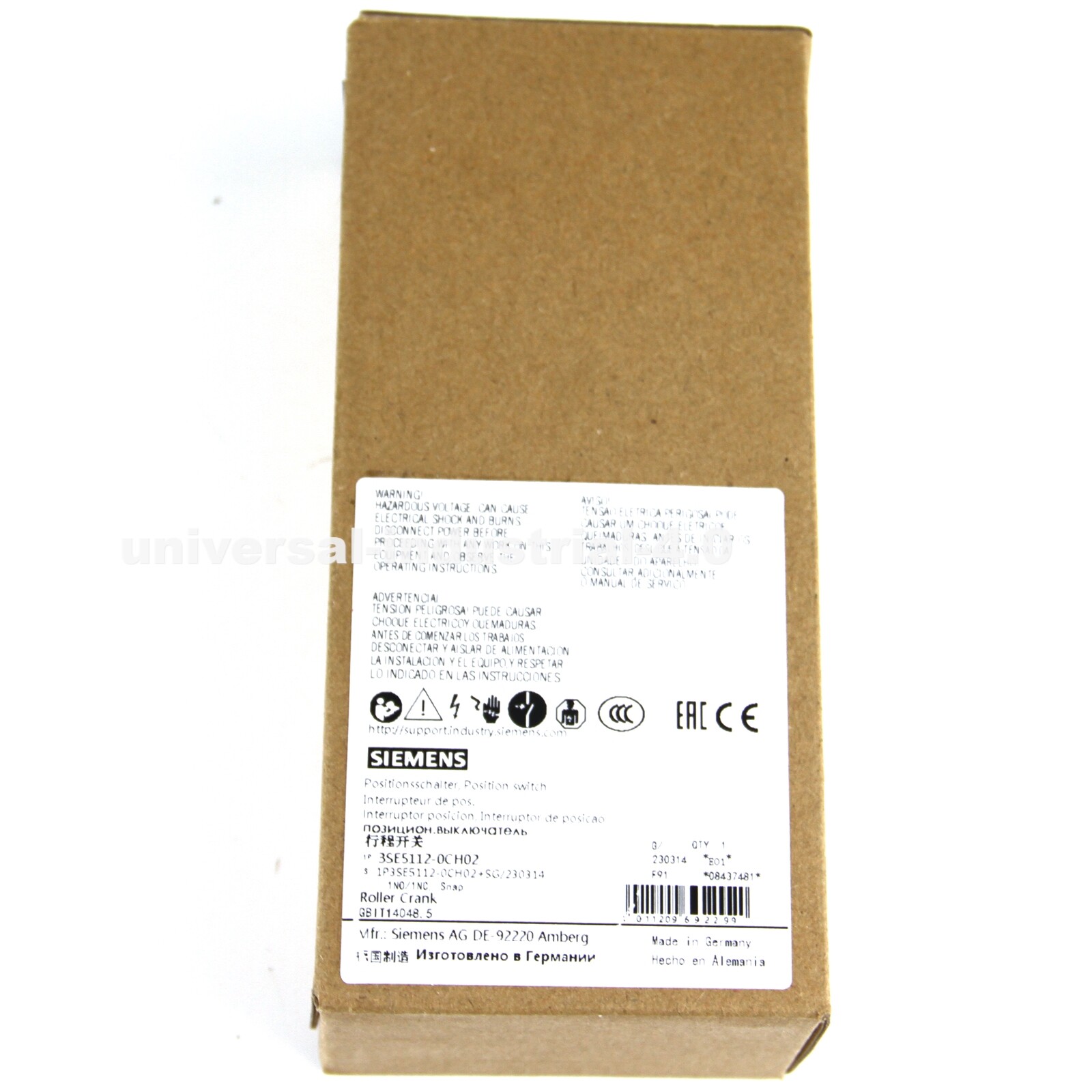 NEW SIEMENS 3SE5112-0CH02 3SE51120CH02 Travel Switch