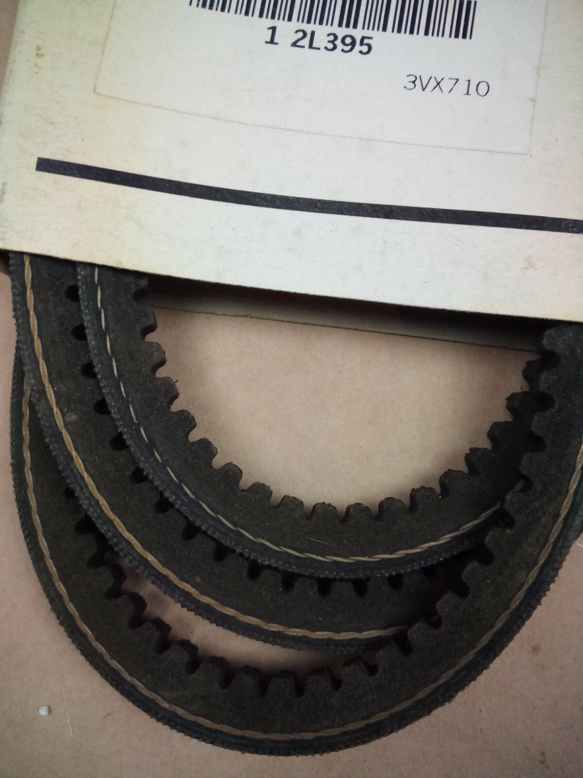 Lot of 2 Dayton multi use V-Belt 3VX710 cogged Dayton paer no. 2L395