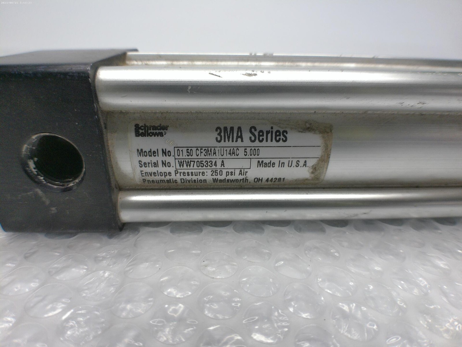 SCHRADER BELLOWS 01.50CF3MA1U14AC5.000 CYLINDER UNMP