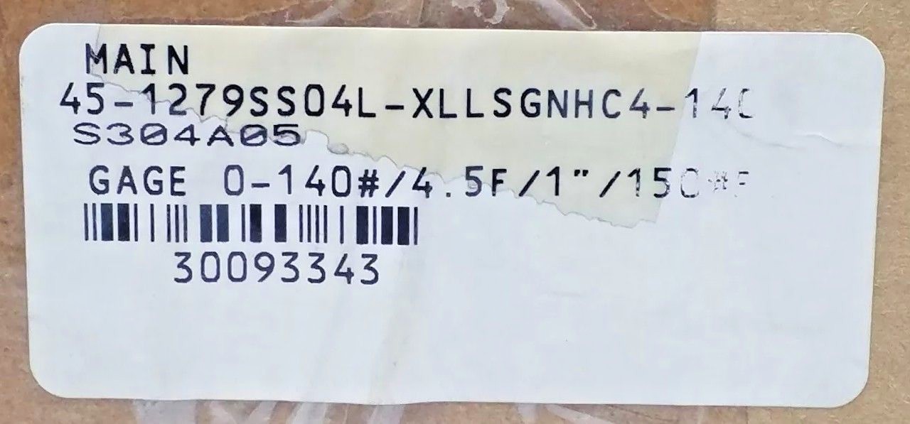 ASHCROFT DURAGAUGE PLUS 0-10 BAR GAGE 140PSI C1215 DIAPHRAGM
