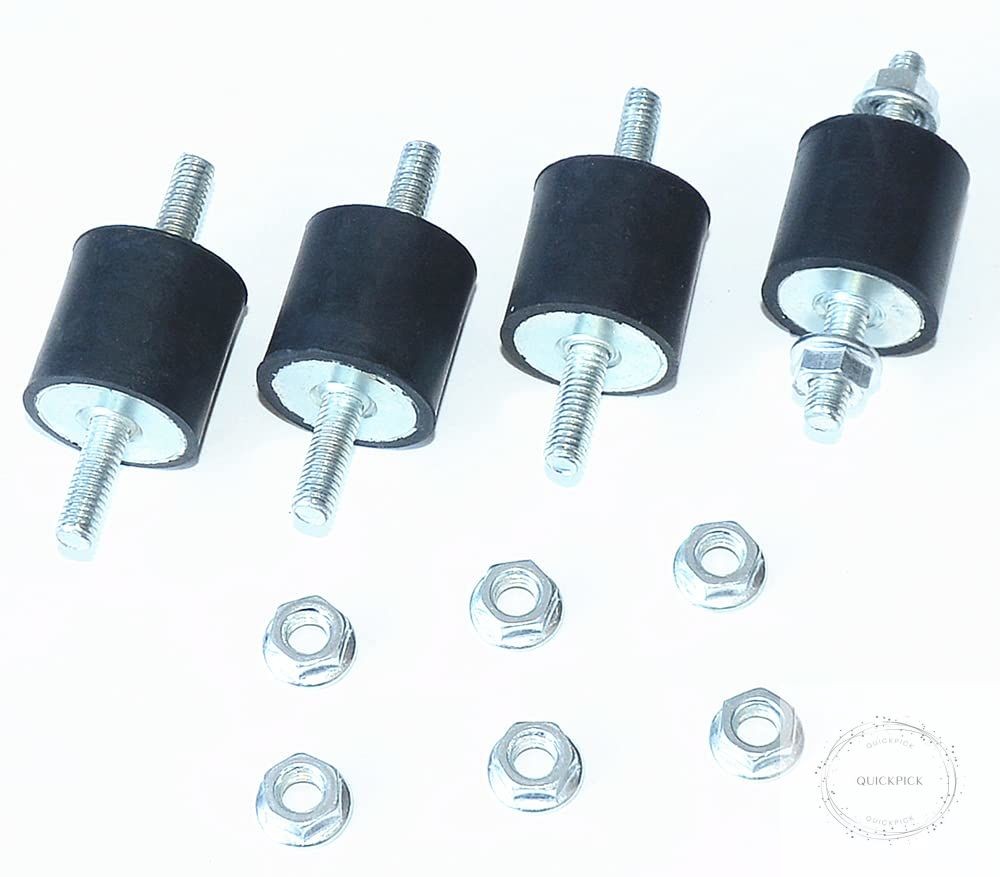 4pcs 25 x 25mm Rubber Mounts Rubber Vibration Isolator Mounts Shock Absorber