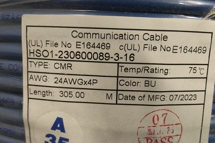 Monoprice 18617 1,000 Ft Cable Length 24 AWG Blue Data Cable
