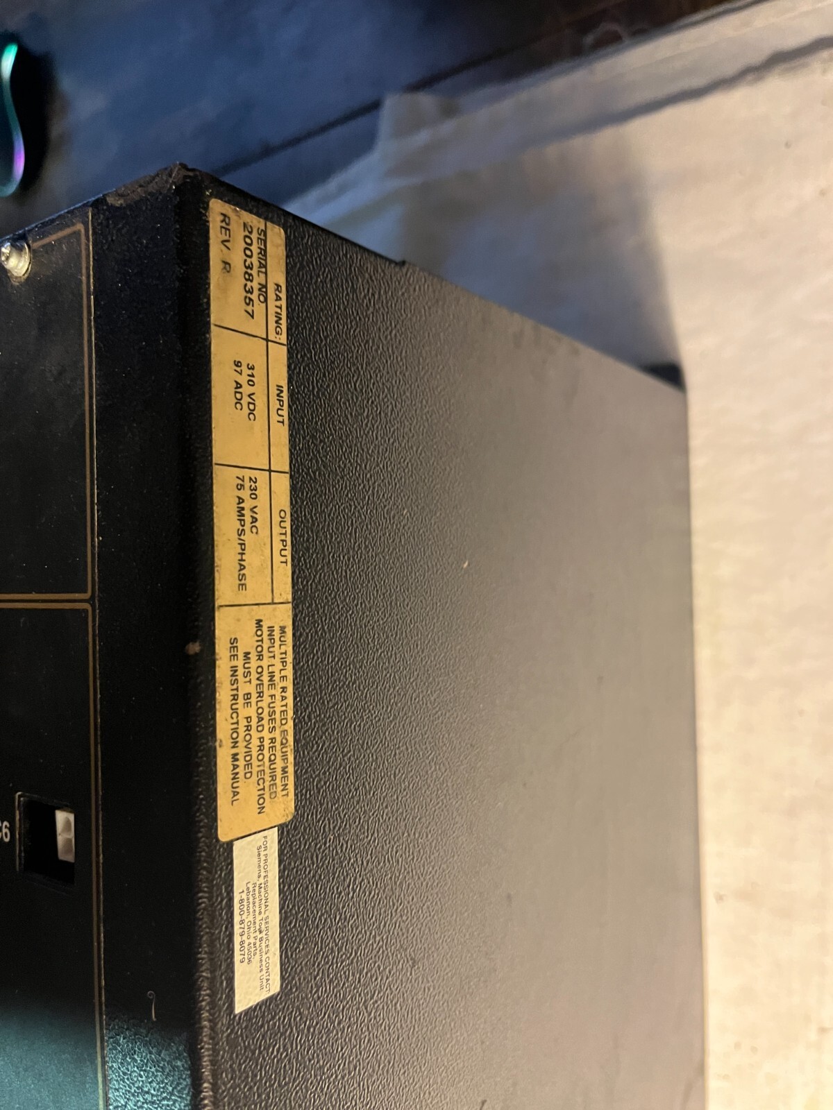 F85-275/2604A-010 Rev. 7 Cincinnati Milacron C5 spindle drive VFS 275 00 2604A