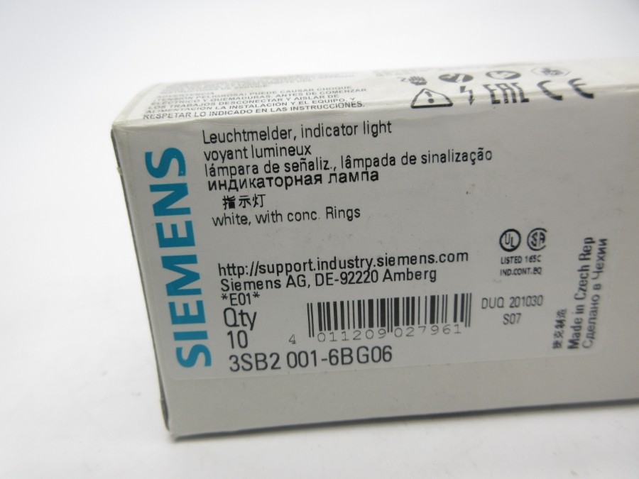 SIEMENS 3SB2001-6BG06 (PKG OF 10) NSMP