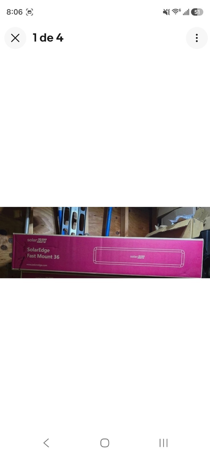 SOLAREDGE FAST MOUNT GUTTER SEFM-36 IAC-SEFM-36BUV3-01