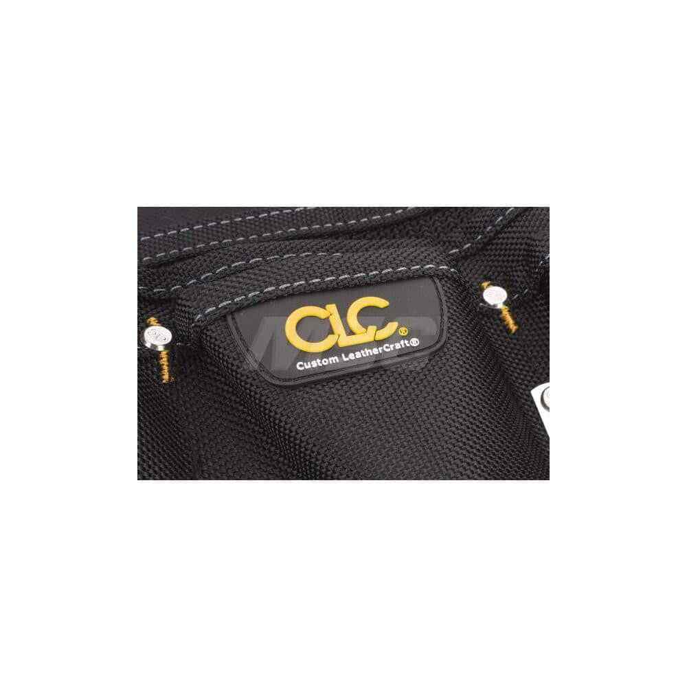 CLC 5505 Tool Pouch: 12 Pockets, Polyester, Black Nylon, Black