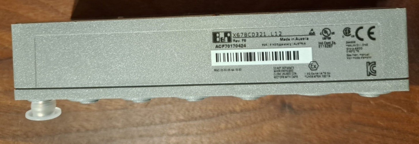 New OEM B&R Bus Controller X67BCD321.L12 X67BCD321L12 Rev. F6 Austria NextDayAir