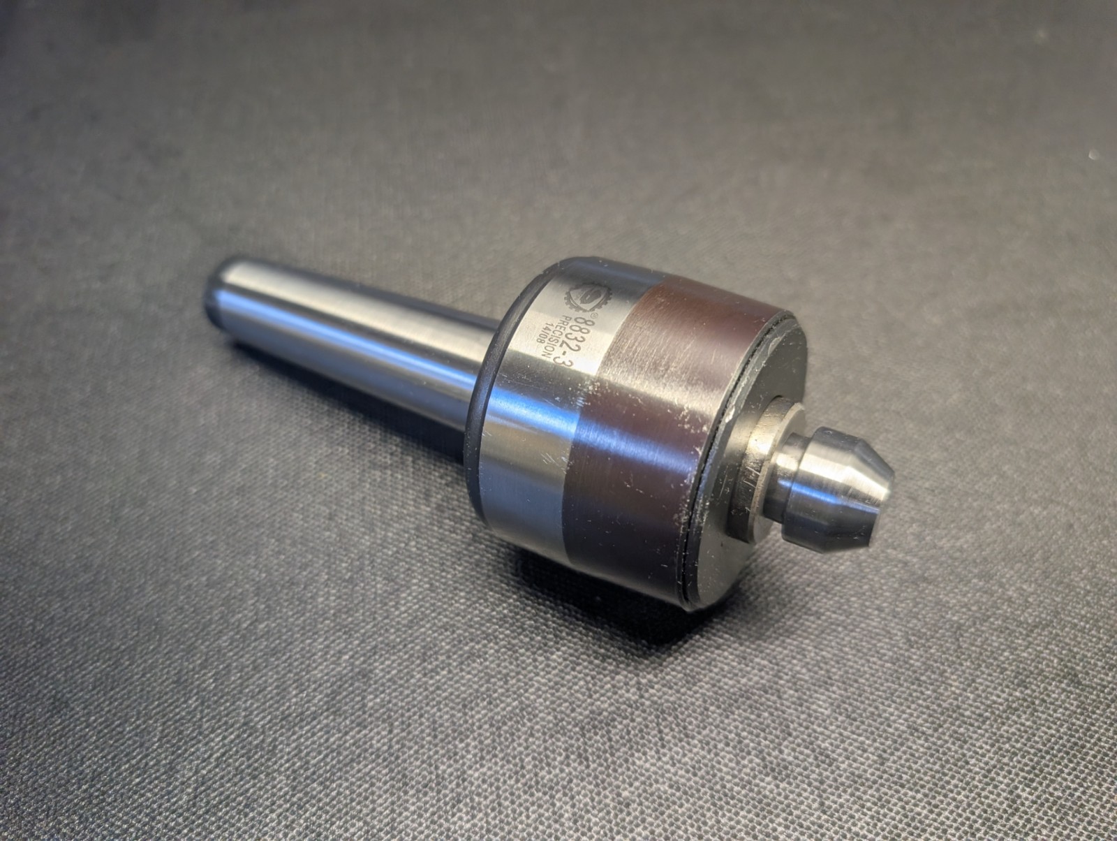 Bison 8832-3 Morse No. 3 Live Center With 60-Deg 5-570-203 Modified Blunt Insert