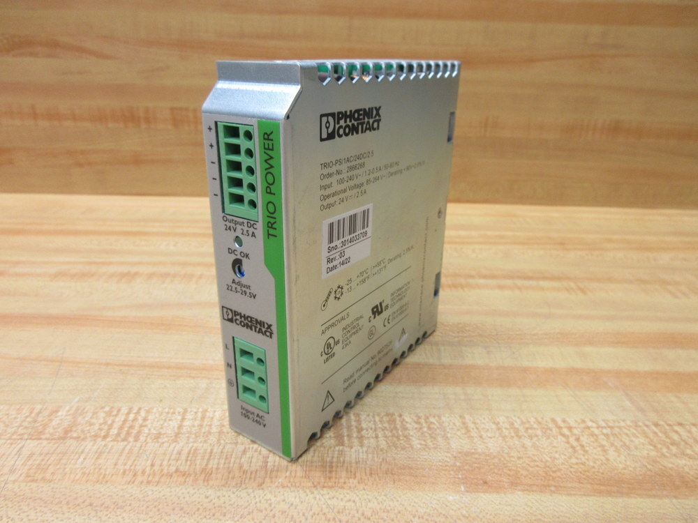 Phoenix Contact TRIO PS/1AC/24DC/2.5 Power Supply Unit 2866268