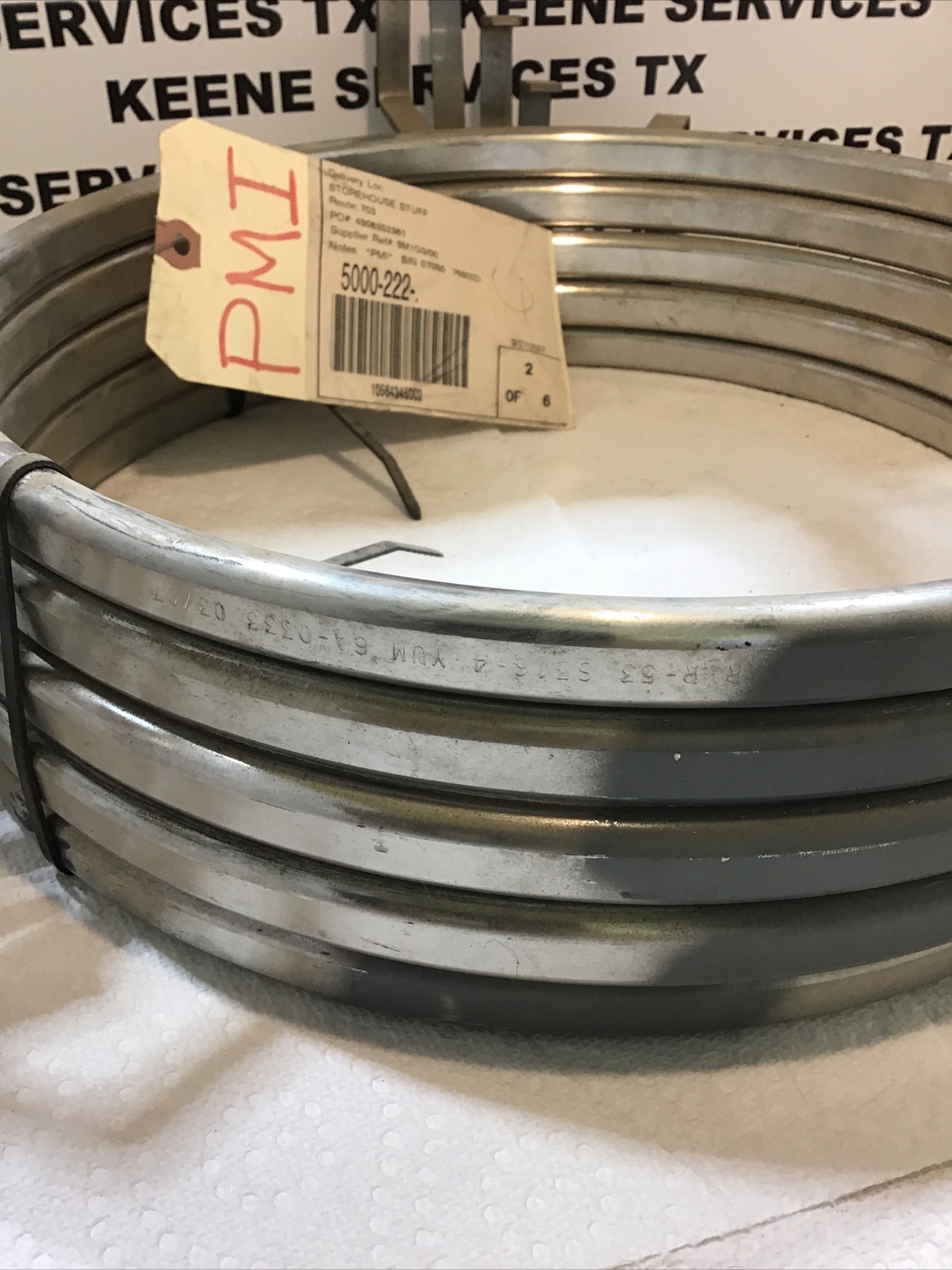 Wolar R-53 S316-4 Ring Joint Gasket Nominal Pipe Size 11 Lot Of 5