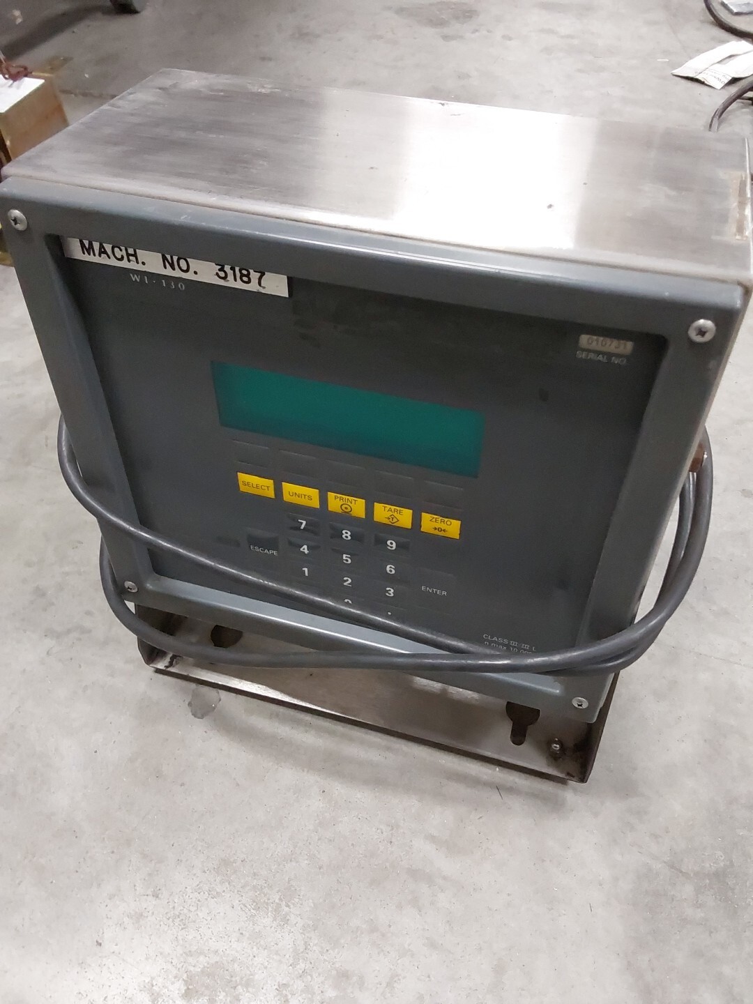 WEIGH-TRONIX WI-130 WEIGHT INDICATOR Class III/III L