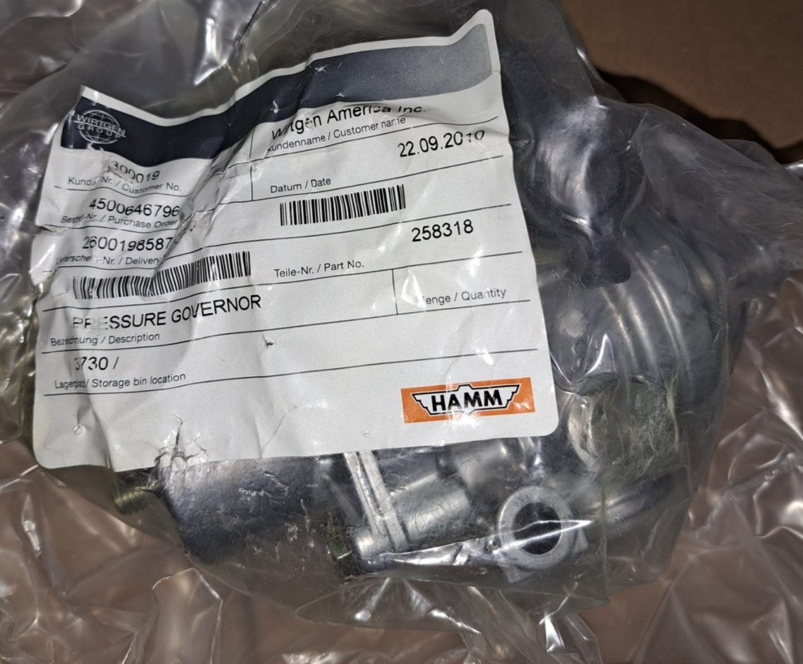 New OEM Sealed HAMM WIRTGEN Pressure Governor 258318 4820-01-409-1231 NextDayAir
