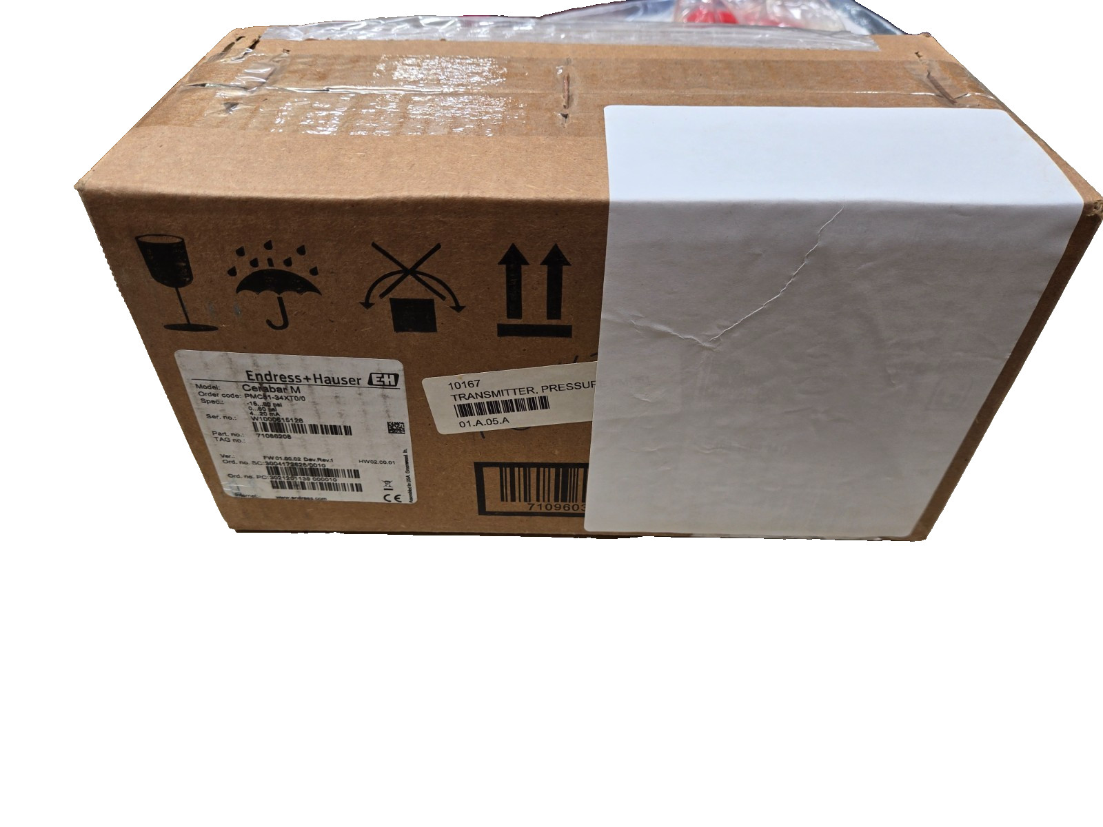 NEW IN BOX! ENDRESS+HAUSER CERABAR M PRESSURE TRANSMITTER PMC51-34XT0/0