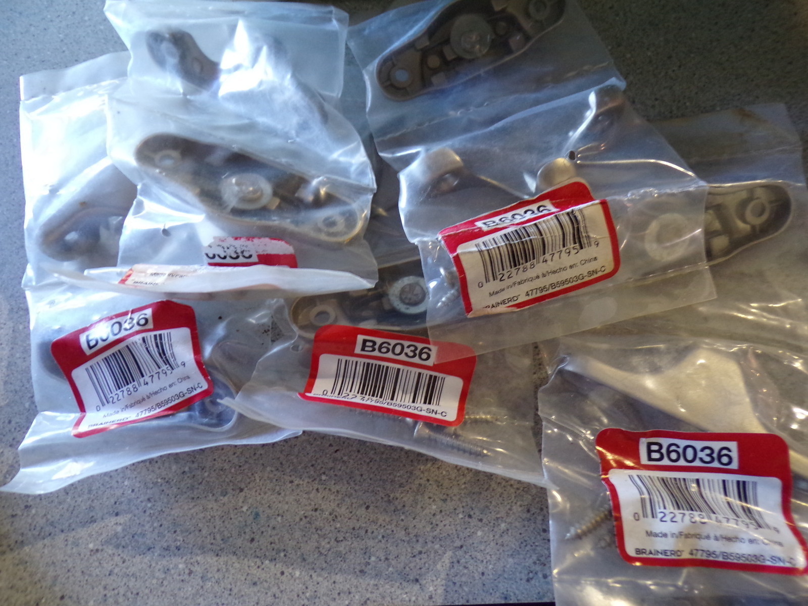 NEW Brainerd B6036 Window Sash Locks Silver/Matte 47795/B59503G-SN-C, Lot of 5