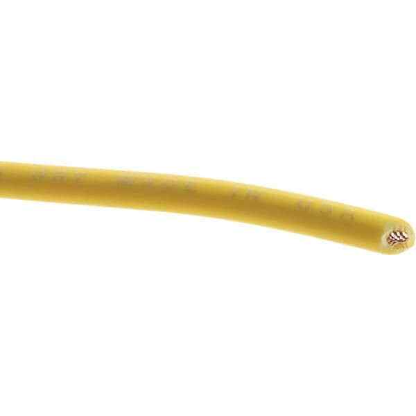 EastPenn 23437 16 AWG, 100′ OAL, Hook Up Wire Yellow Polyethylene Jacket