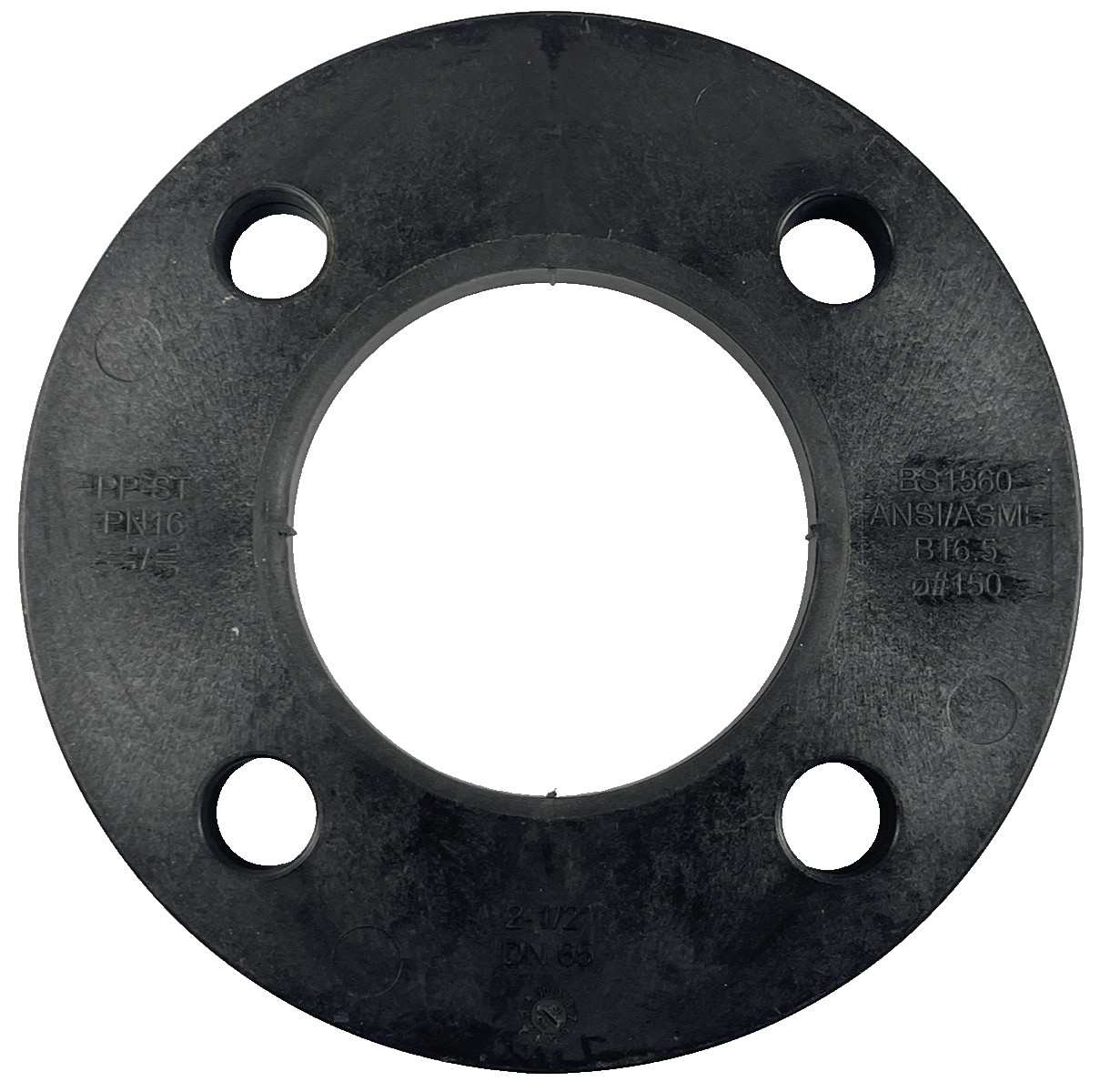 (Qty 2) Georg Fischer GF 2-1/2″ Backing Flanges 727-701-212 PP-STeel Ring 150#