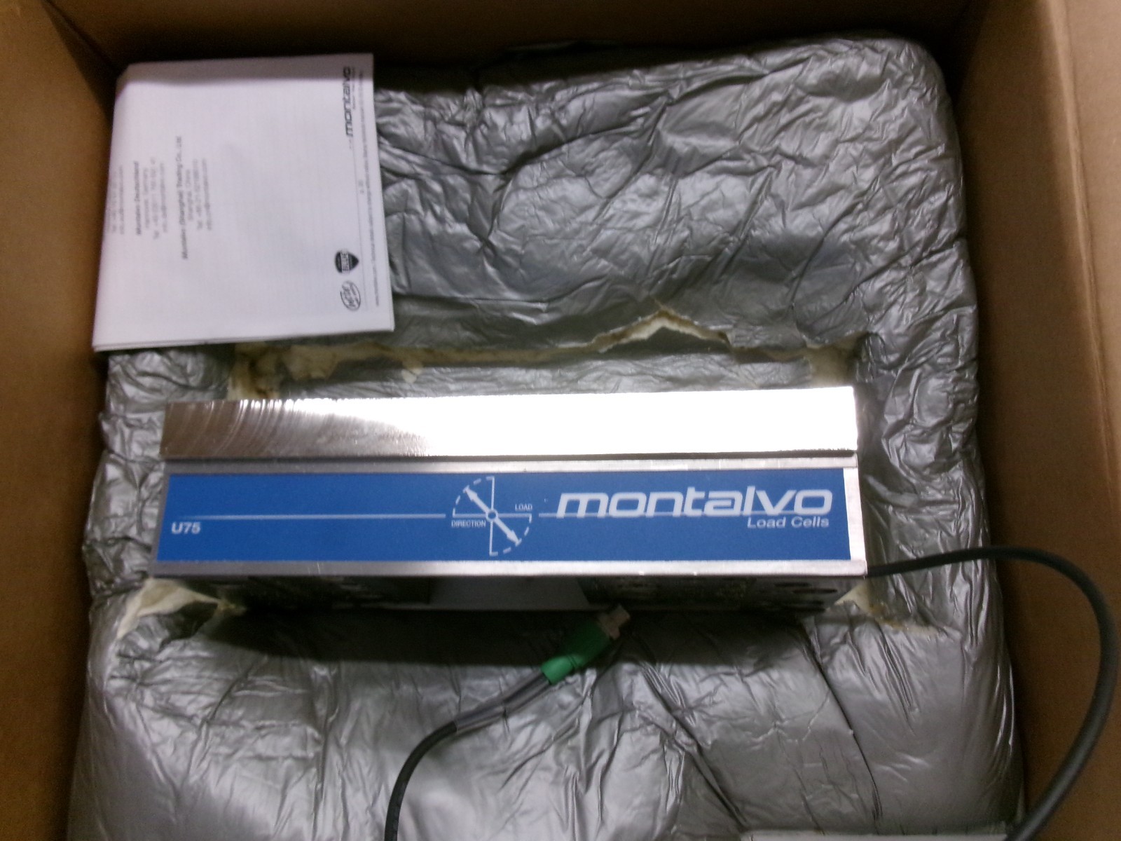 NIB montalvo U75 Pillow Block Load Cell 2500LB 12000713 12500N U75-2500 #2