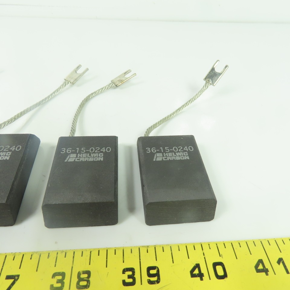Helwig Carbon 36-15-0240 Carbon Electric Motor Brush 2″ x 1-1/4″ x 1/2″ Lot Of 5