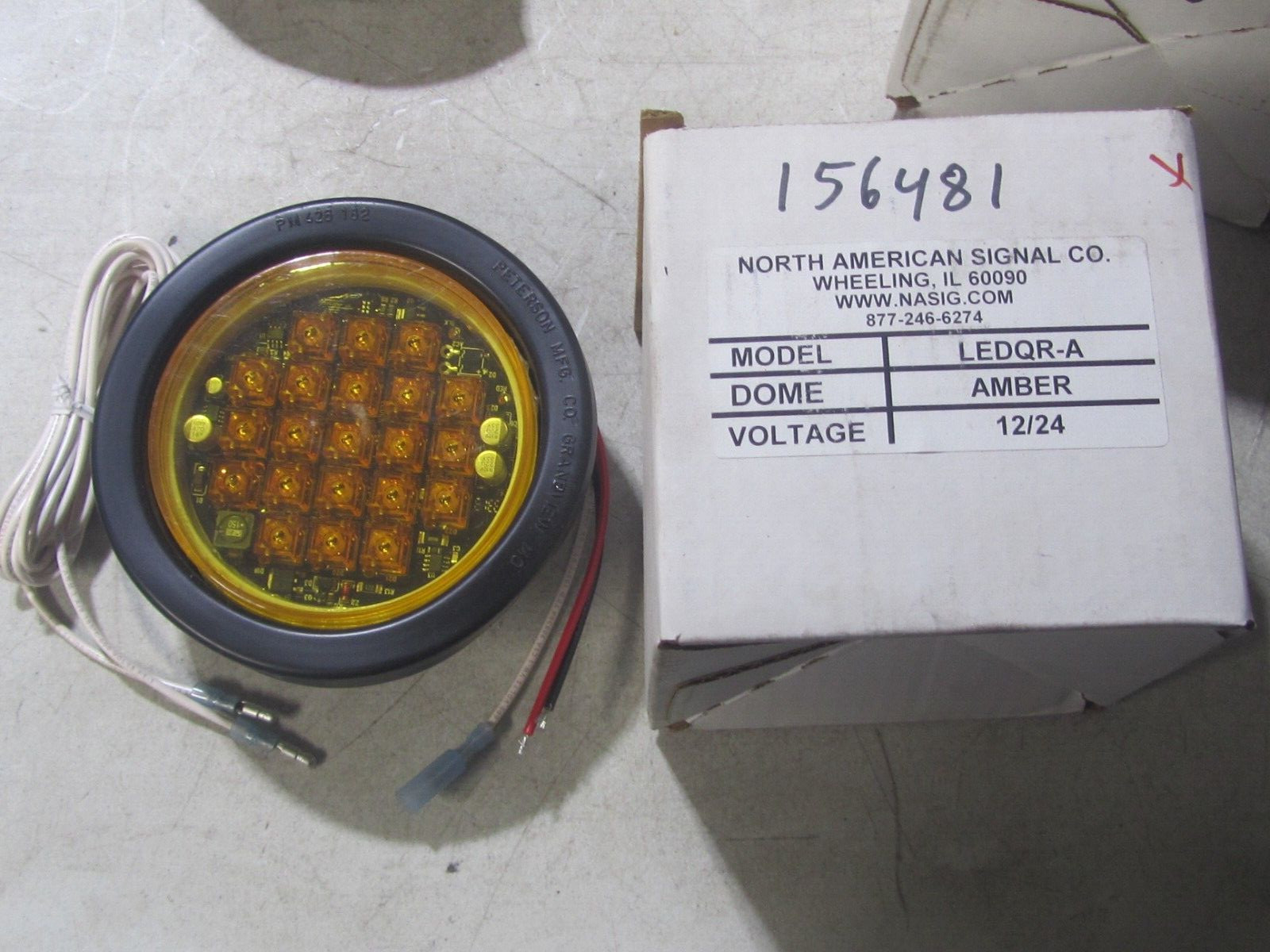 NEW North American Signal LEDQR-A 4″ ROUND LED STROBE