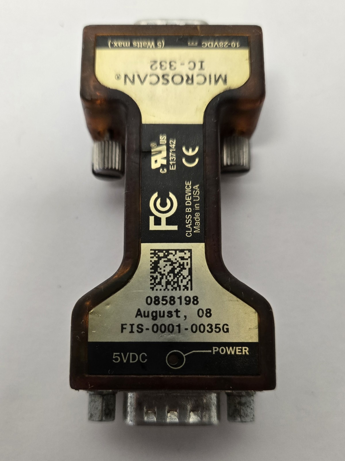 MICROSCAN IC-332 INTERFACE CONNECTOR FIS-0001-0035G.