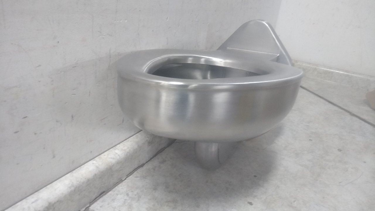 Acorn 1675-W-1 1.6 Gallons per Flush 12 In Rough-In Stainless Steel Toilet