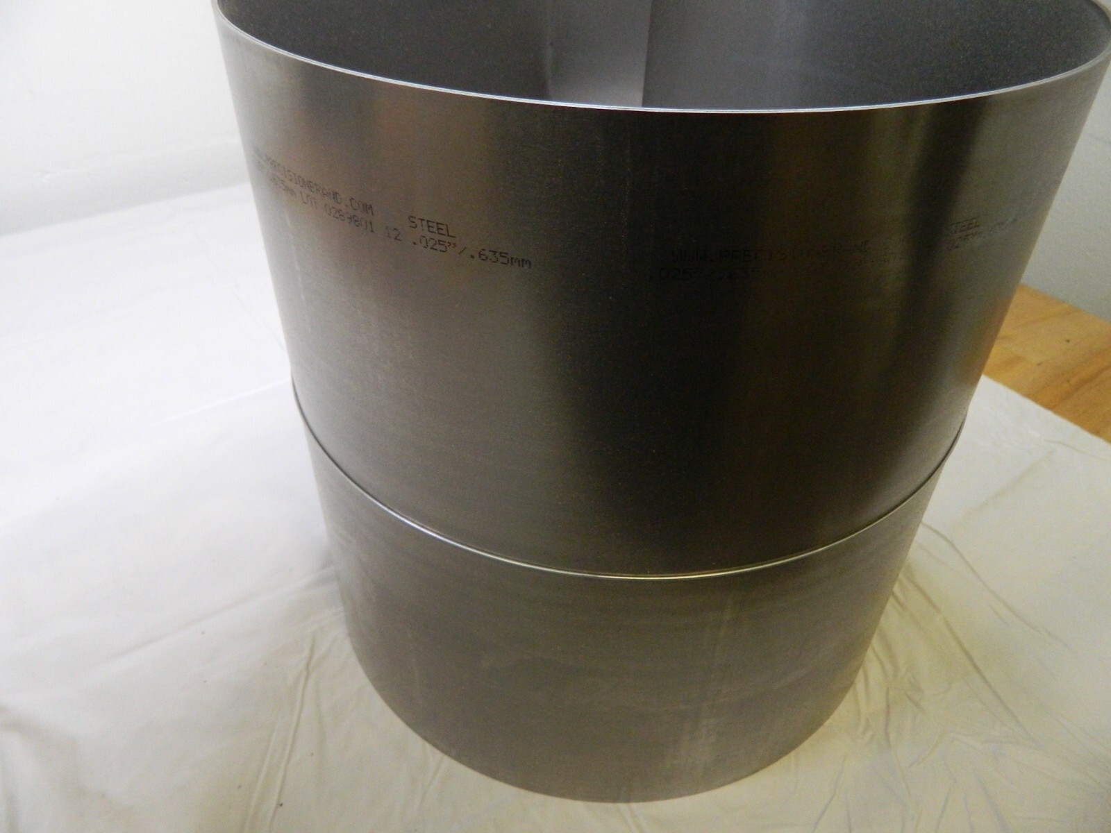 Shim Stock: 0.025” Thick, 120” Long, 12″ Wide, 1010 Low Carbon Steel 16640