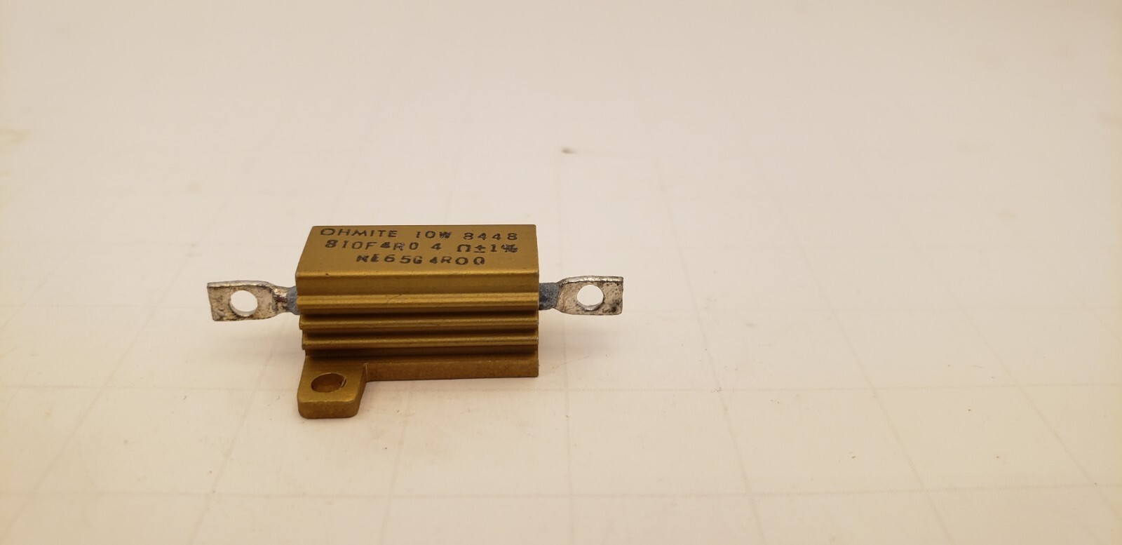 OHMITE 810F4R0 RESISTOR, WIREWOUND 40HM 10W CHASSIS MOUNT, NIB