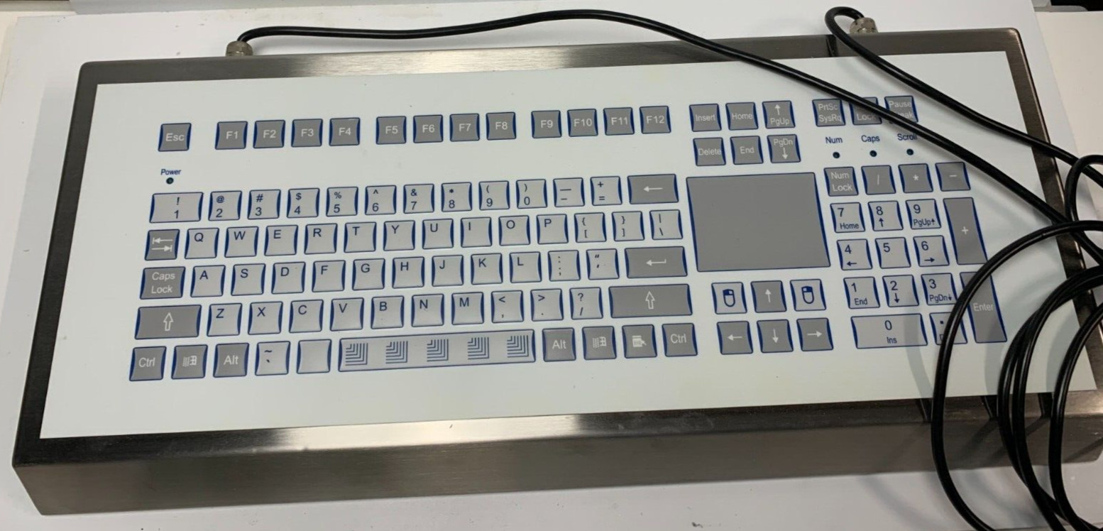 INDUKEY KS07246 Industrial Keypad with bulkhead connectors