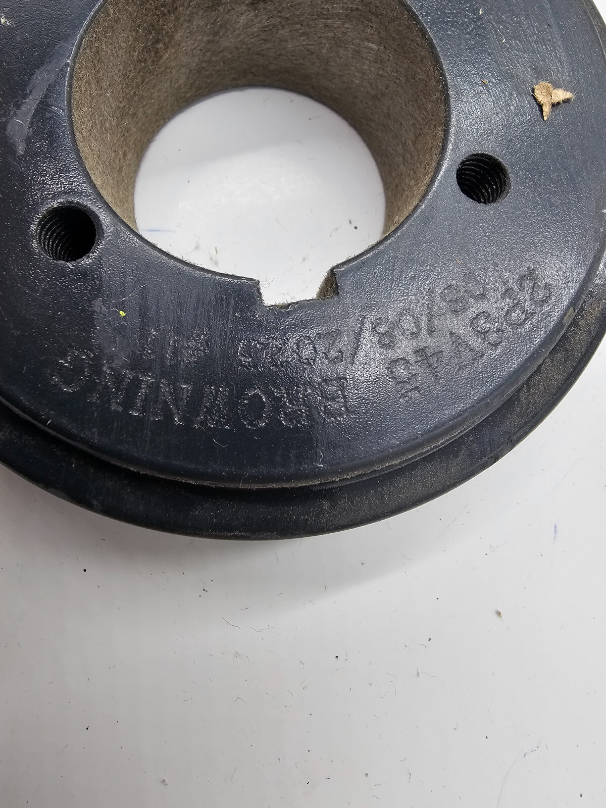 Browning 2P3V45 V-Belt Pulley, 2 Groove, Cast Iron Material