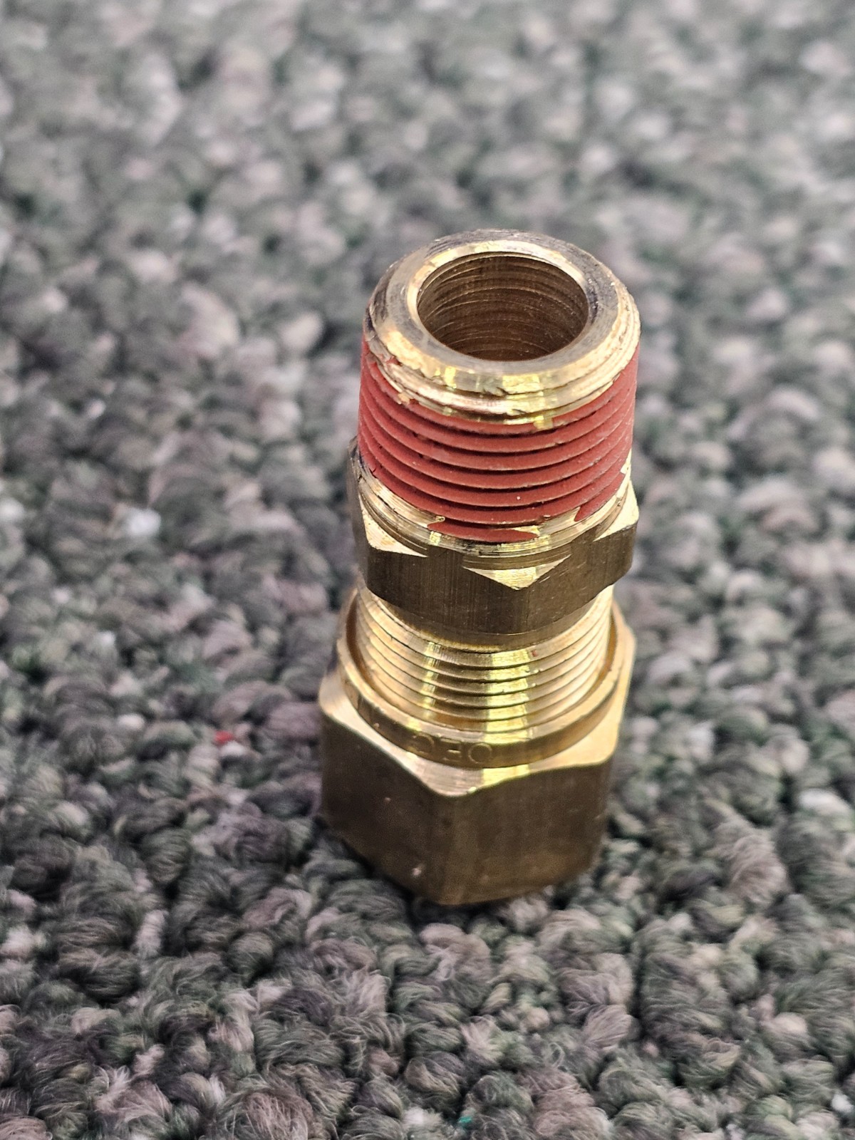(QTY 10) 90686 Brass Compression Fittings 1/2-inch x 3/8-inch A/B Male Connector