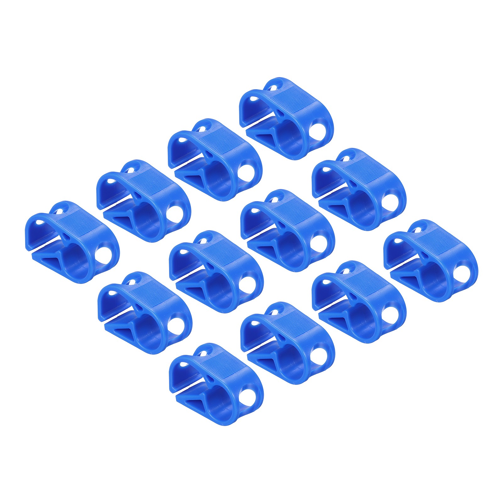 12Pcs Plastic Tube Clamps 3/16″ – 5/16″ Tube OD Flow Control Hose Clamp Blue