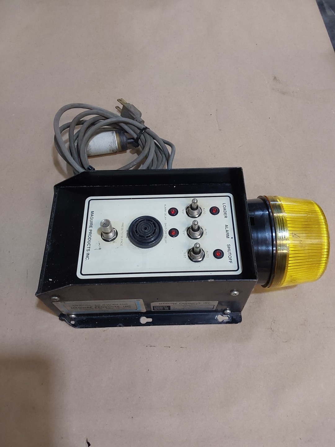 MAGUIRE Loader Control Box w/ Alarm MPL-A Used #69726