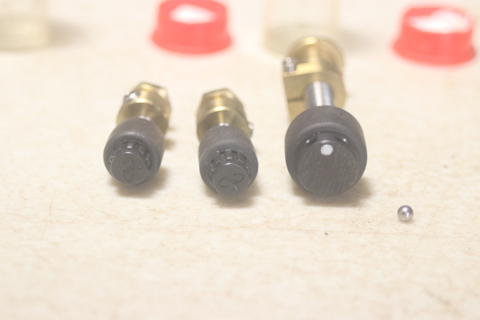 Lot of 3 80 T.P.I Micro Adjustment Screws