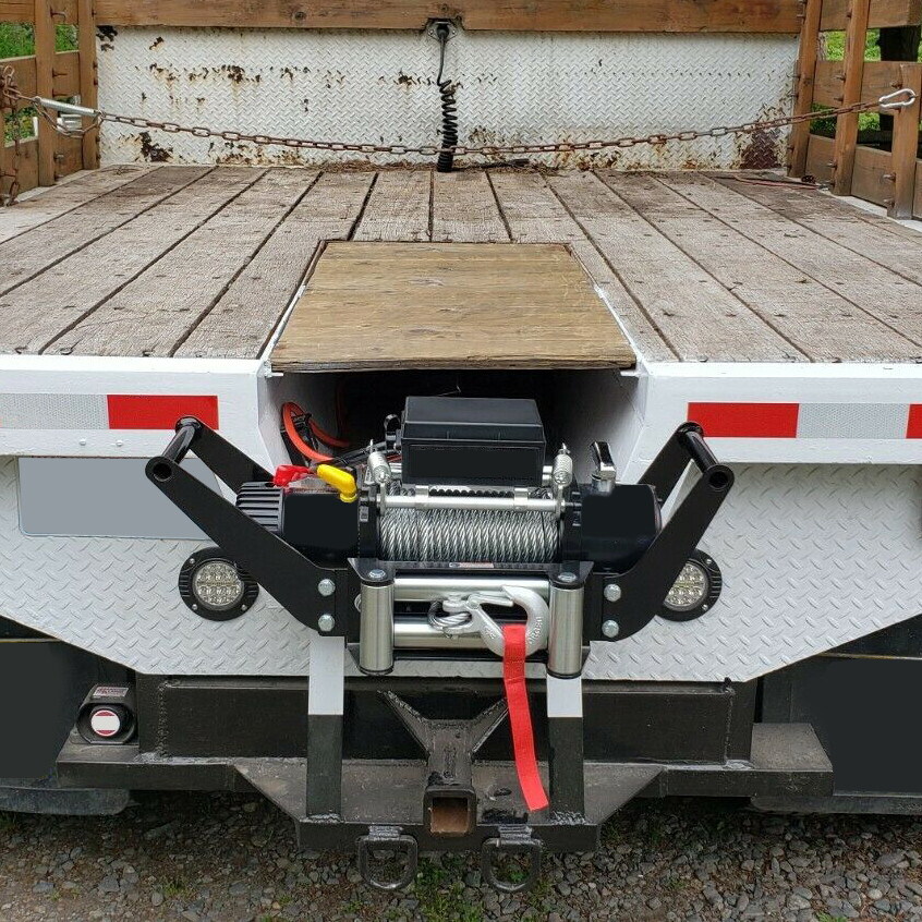 Cradle Winch Mounting Plate 8000-13,000 Ibs Hitch Receiver For 2” 4WD SUV Truck