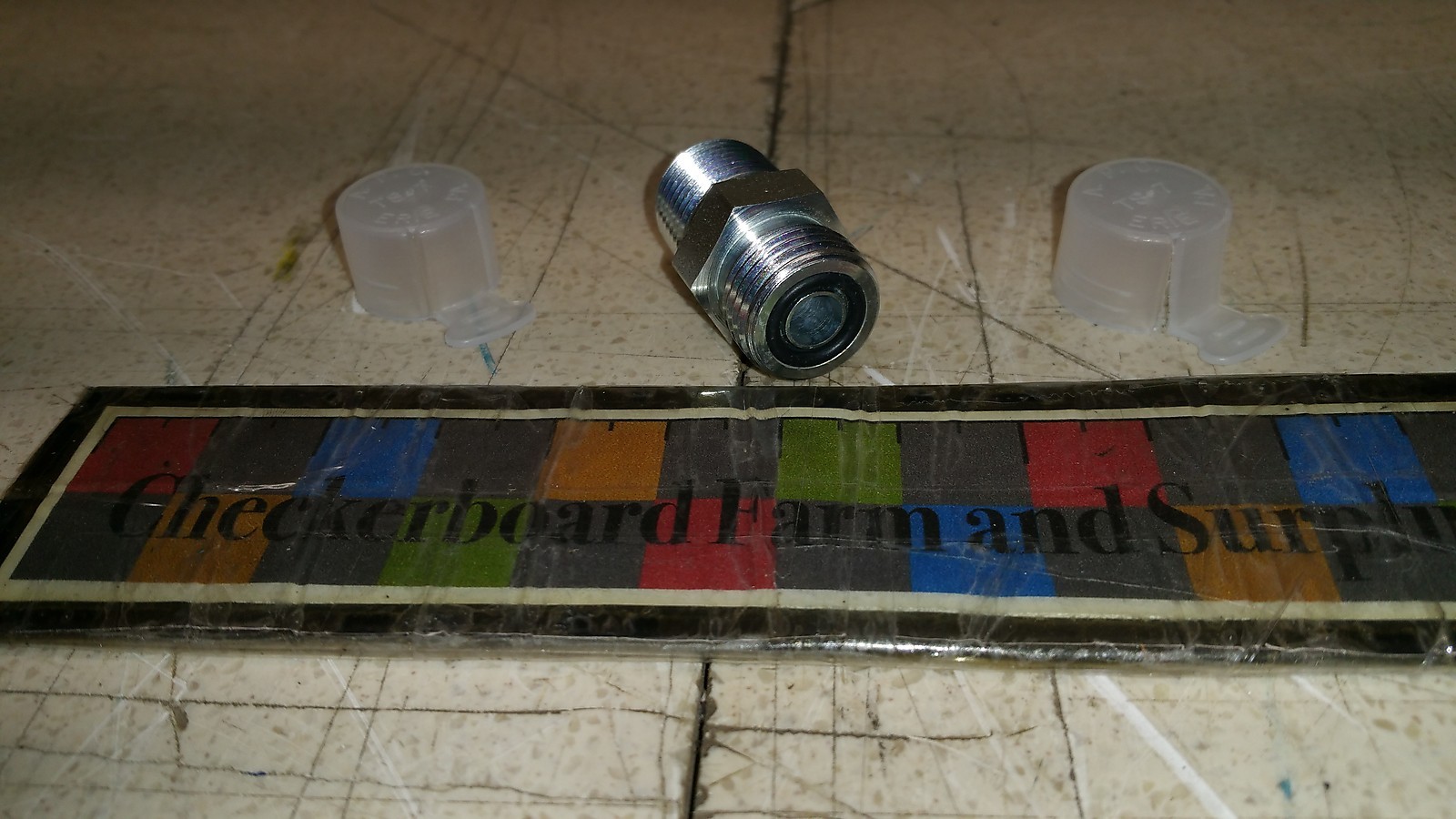 NOS Eaton FF2031T0606S Steel Pipe Fitting Adapter FF2031T0606S 3/8″ O-Ring