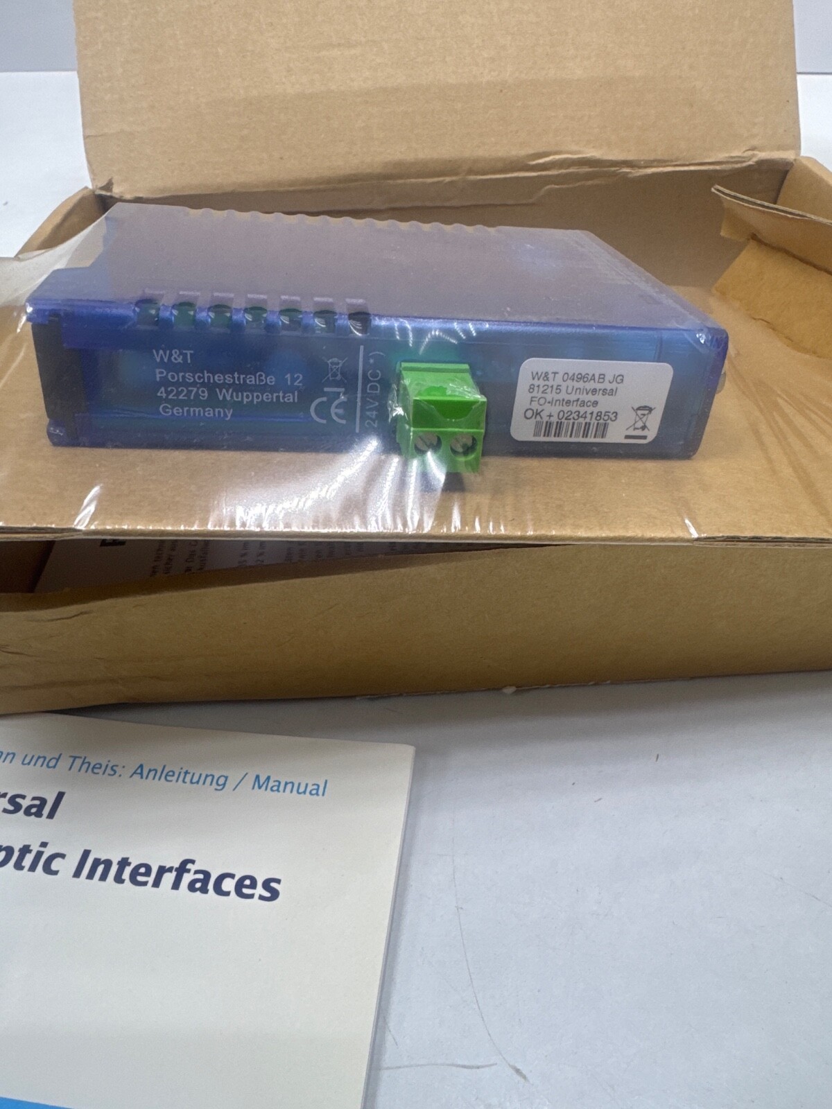 W&T 81215 Universal FO Interface RS232/RS422/RS485