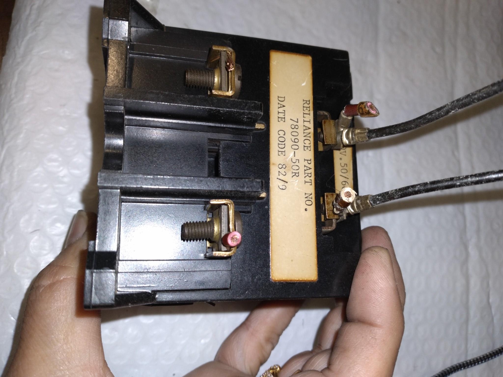 RELIANCE ELECTRIC 78090-50R 50/60HZ R001-7030-11 500VDC