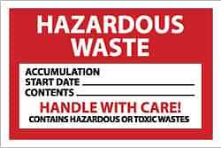 25 Pack NMC 4″ x 6″ Vinyl Adhesive Hazardous Material Labels