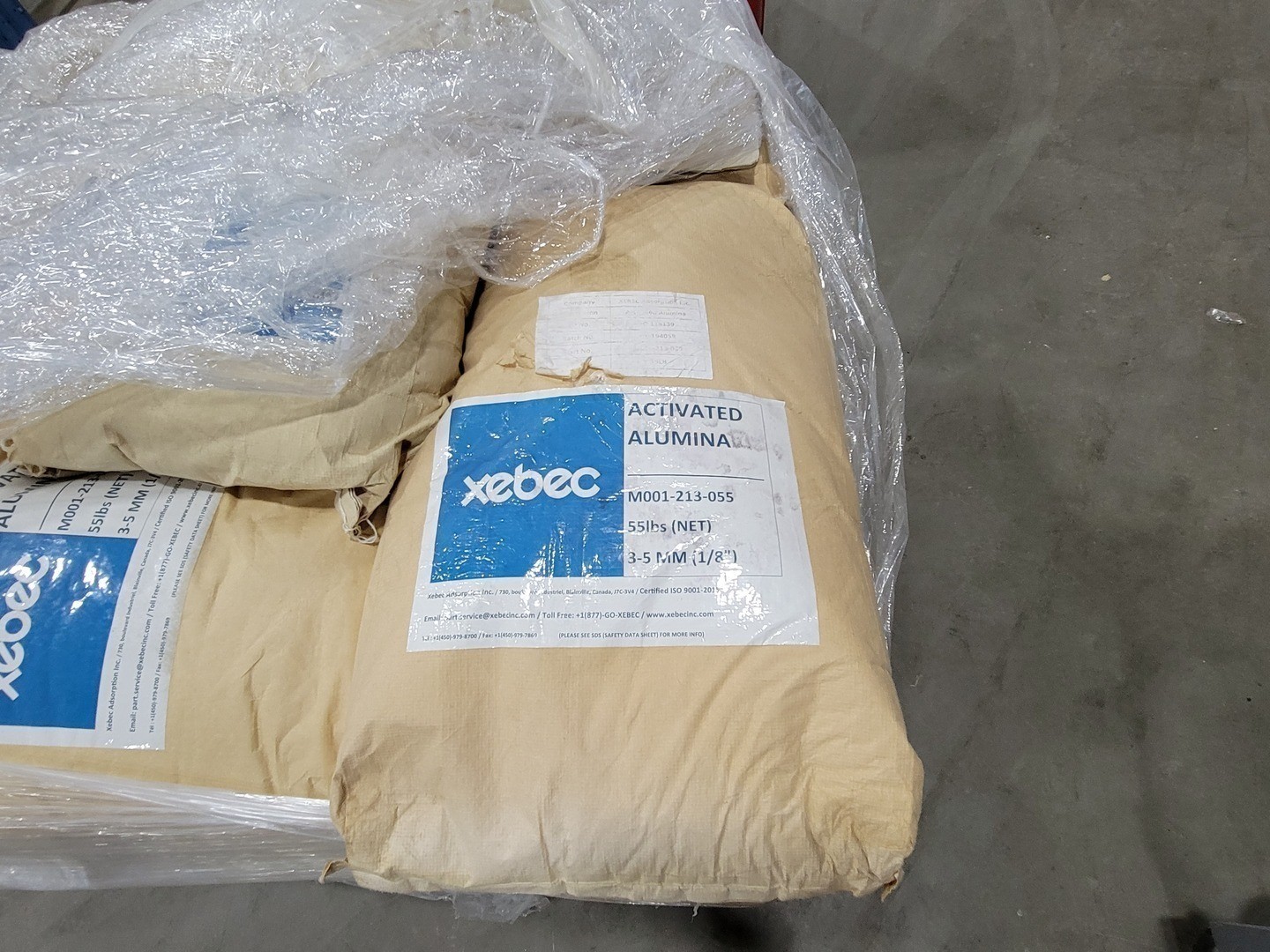 SURPLUS NEW Xebec Adsorption M001-213-055 Activated Alumina, 1/8″ Desiccant