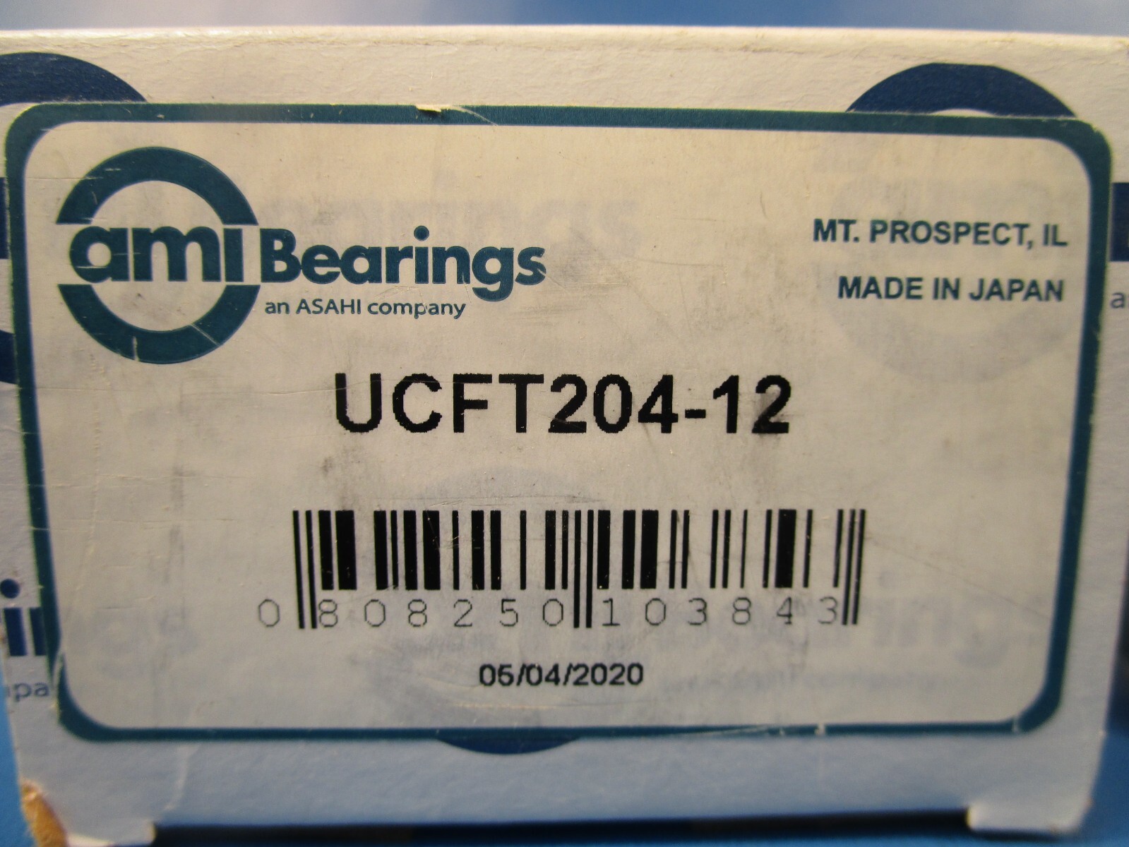 AMI UCFT204 Flange-Mount Bearing Unit-2-Bolt Flange, 3/4 in Bore, Cast Iron
